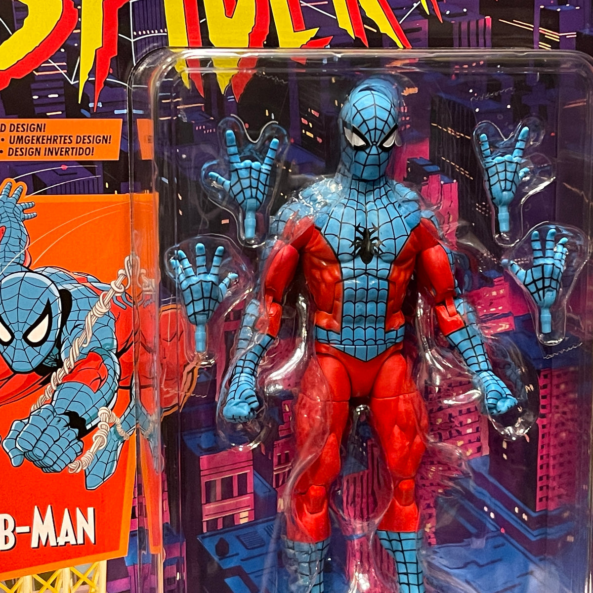 2x MOC Vintage Toy Biz Peter Parker and Spiderman 