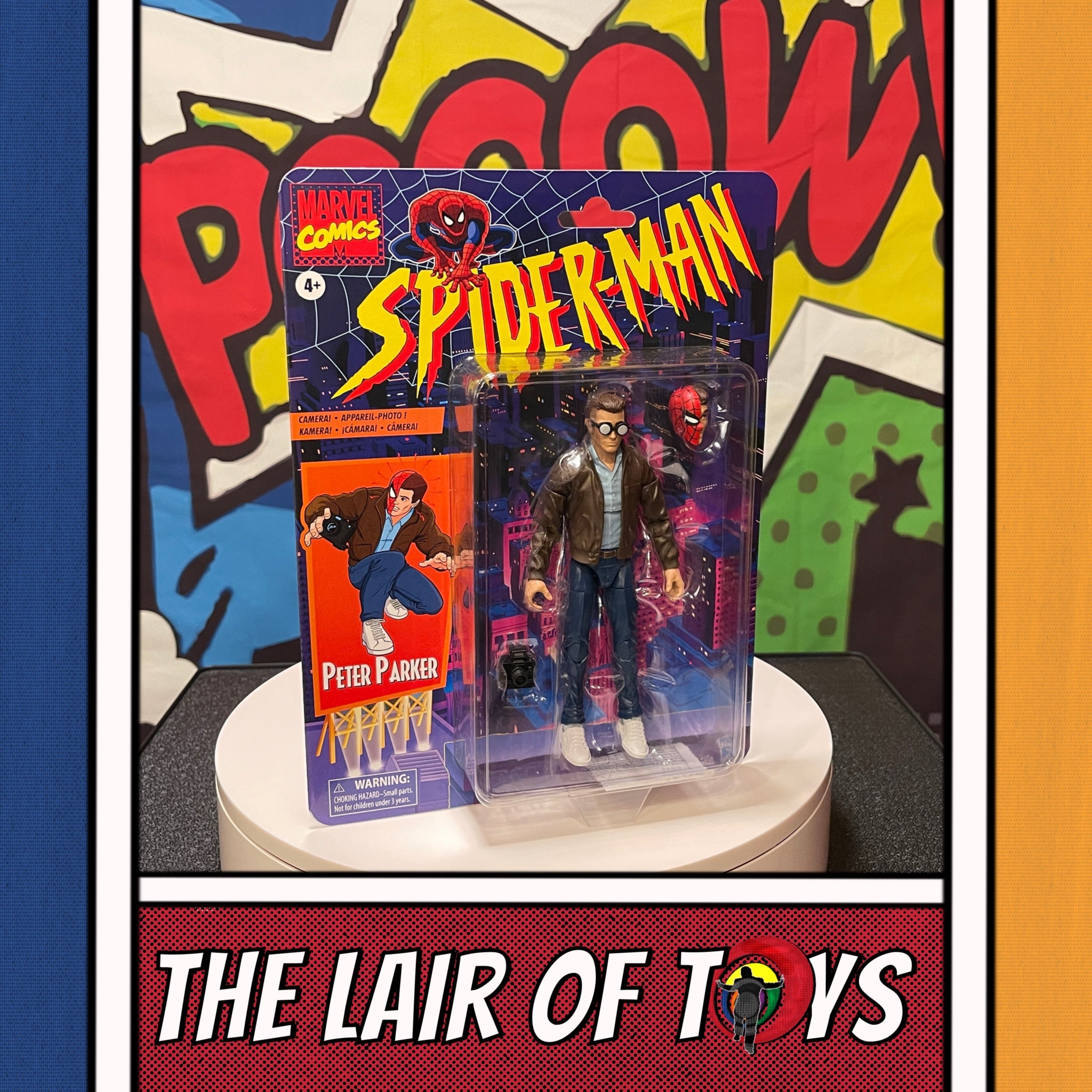 Spider-Man Retro Marvel Legends Peter Parker 6-Inch Action Figure – The  Lair of Toys